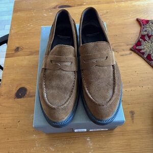 Classic vagabond brown suede cognac loafers 9.5 excellent condition free people
